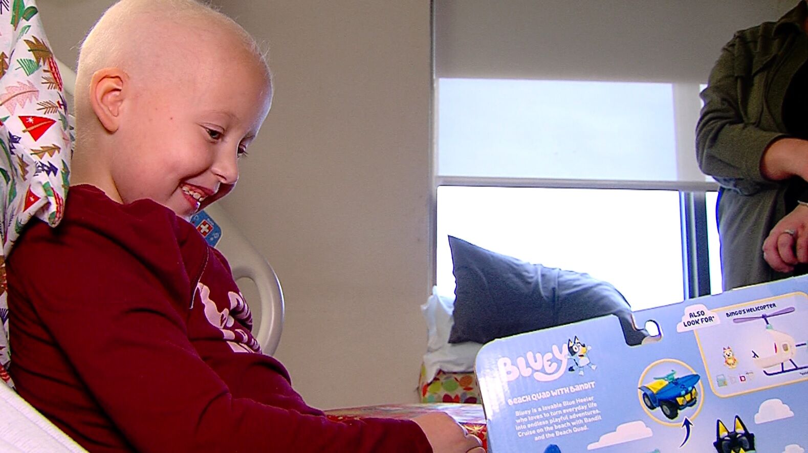 Aubree Morgan Opens Gifts